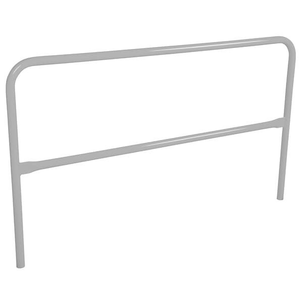 STEEL PIPE SAFETY RAILING 72 IN LENGTH SILVER